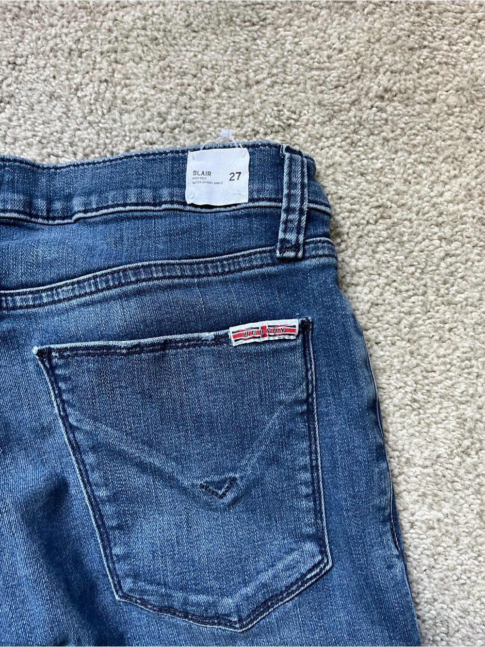 Hudson Jeans Women's Skinny Denim in Blue Wash